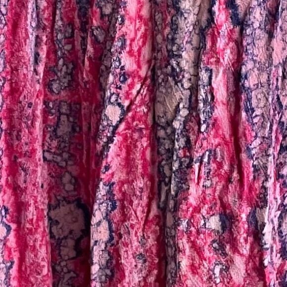 Stylo CANADA Boho Paisley Print Embroidery Sleeveless Midi Dress Pink Purple M/L - Picture 5 of 10